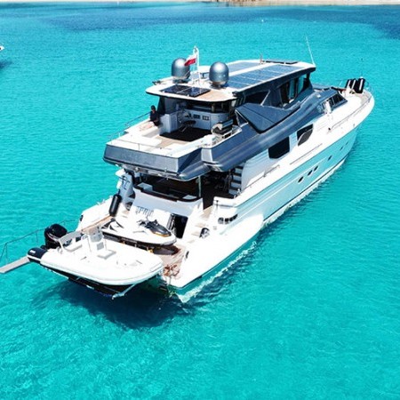 aerial view of Prime yacht