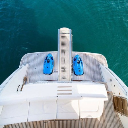 swim paltform of princess 62 yacht mykonos