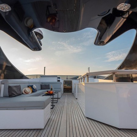 luxurious flybridge