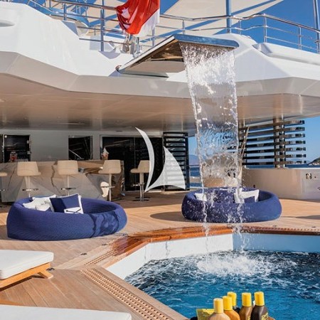 deck of Project X yacht