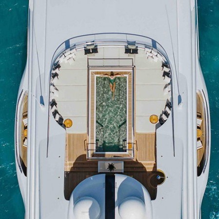 aerial view quantum of solace yacht