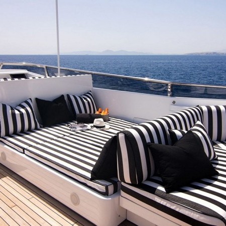 flybridge of Regina K yacht Greece