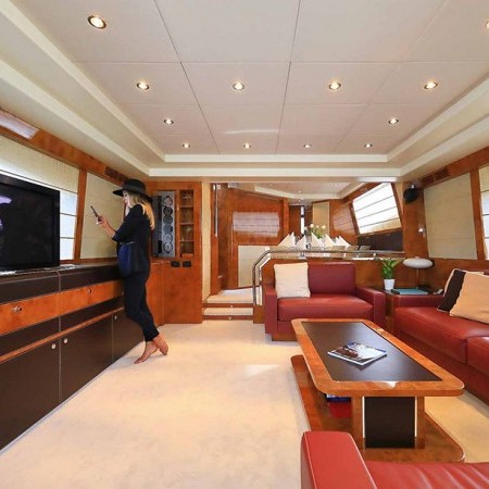 main salon of RIVA 85 Yacht