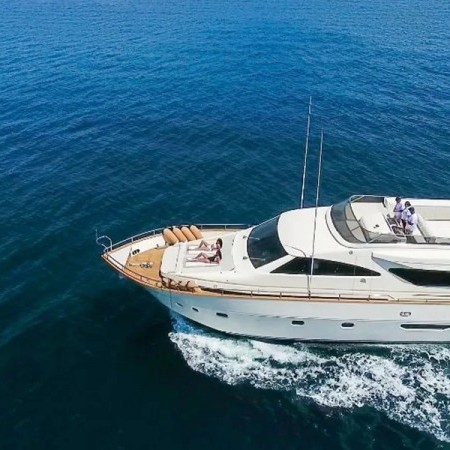 aerial photo of Riviera yacht