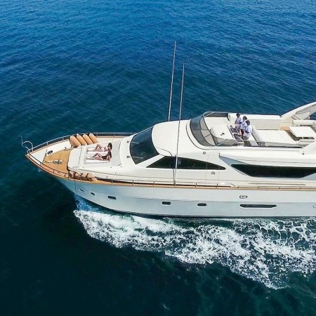 aerial shot of Riviera yacht charter