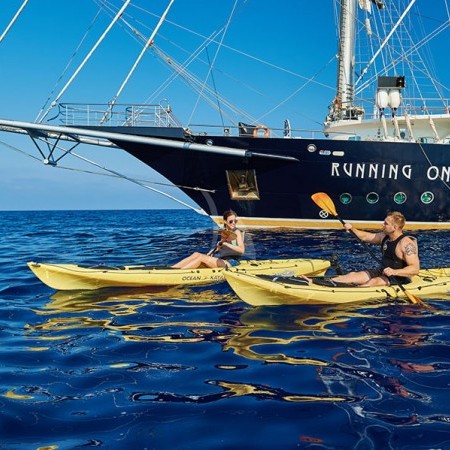 running on waves yacht Greece