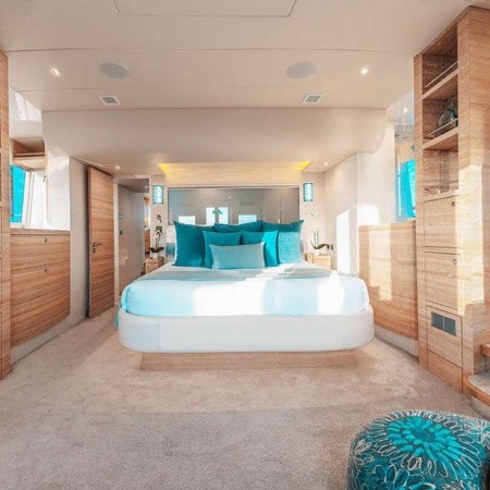 Master cabin of Samara catamaran