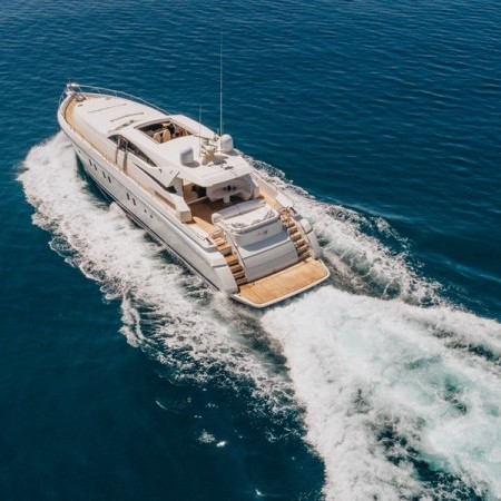 aerial photo of Sea Lady yacht in Croatia