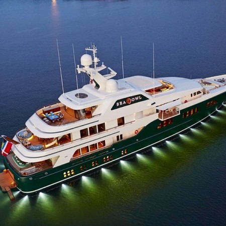 aerial photo of Sea Owl yacht