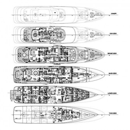 Sea Owl yacht floor plan