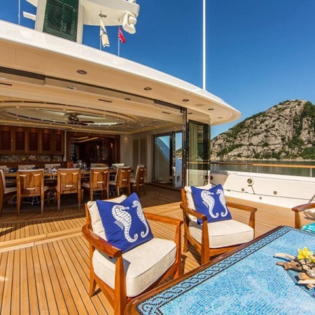 Sea Owl yacht deck lounge