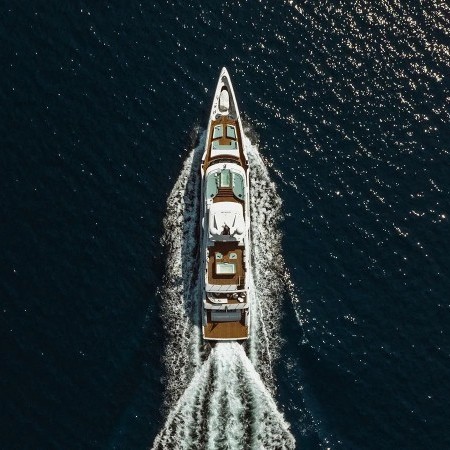 Seagull MRD yacht aerial view