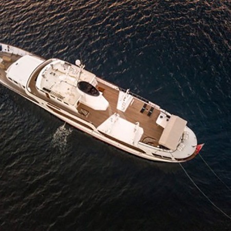 Secret Life yacht aerial shot