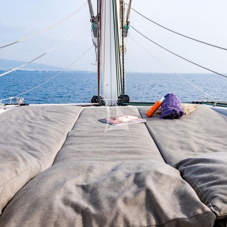 Selene crewed catamaran charter in Greece