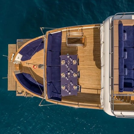 aerial photo of Semaya yacht chartera