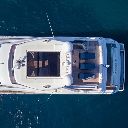 aerial shot of the boat