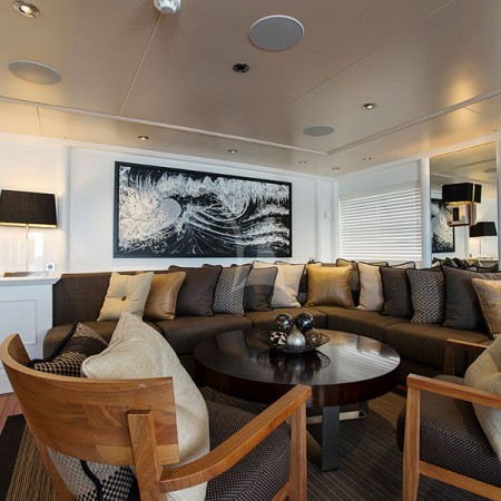 the main living area of the boat