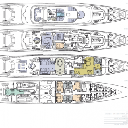 Siren yacht layout deck plan