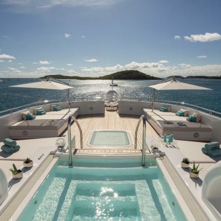 Siren yacht swimming pool