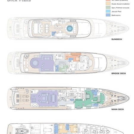 Slipstream yacht deck plan layout