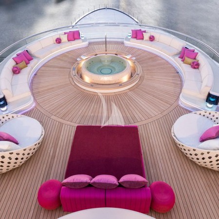 solandge yacht deck lounge area