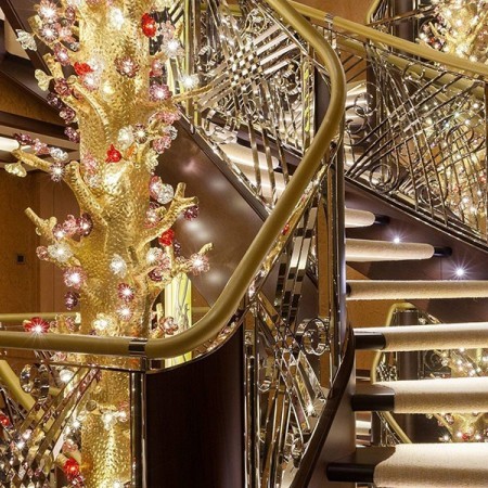 Solandge yacht staircase