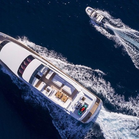 aerial view of Sole Di Mare yacht