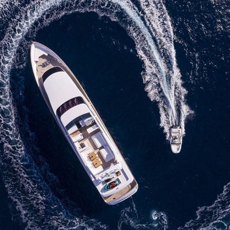 aerial view of Sole Di Mare yacht