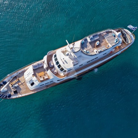 Sounion II yacht aerial view