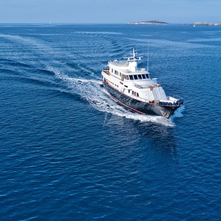 aerial view of Sounion II yacht