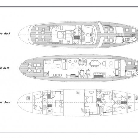 Sounion II yacht charter layout