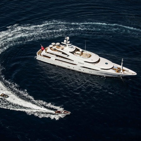 St David yacht aerial view