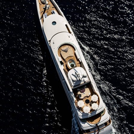 St David yacht aerial view