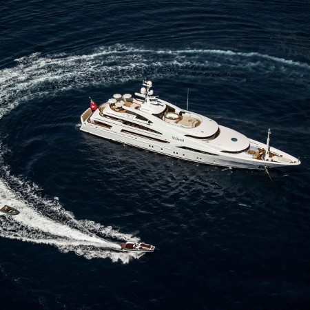 aerial view of St David yacht