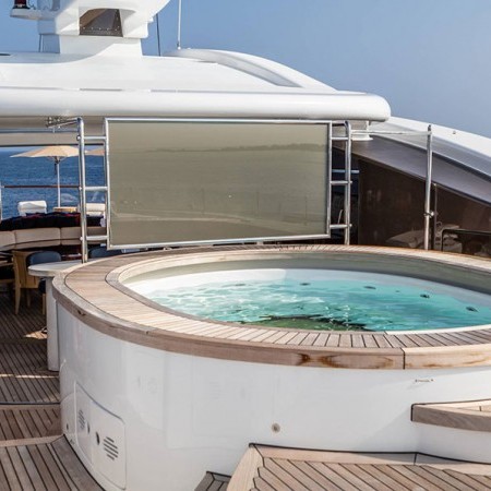 yacht charter with Jacuzzi on deck