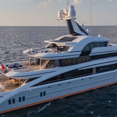 Starlust superyacht aerial photo