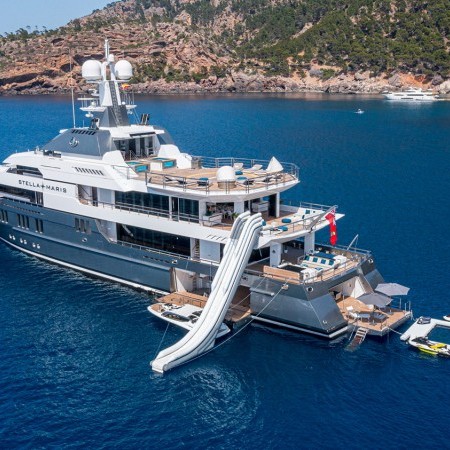 aerial photo of Stella Maris superyacht