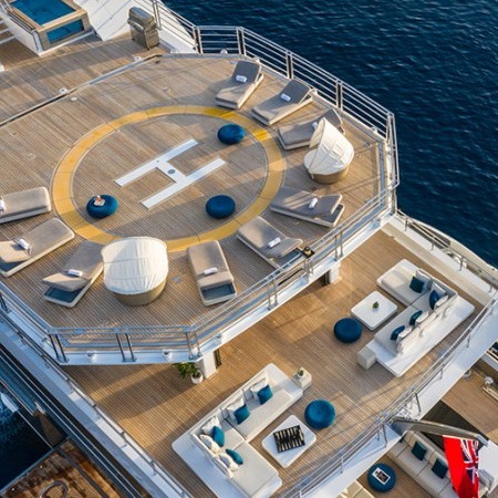 aerial photo of Stella Maris superyacht