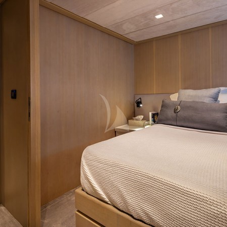 one of the double cabins of the boat