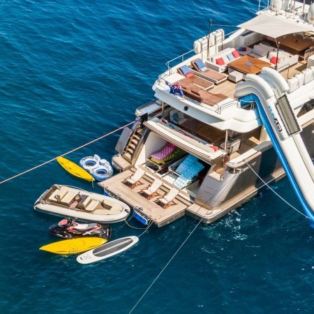 Thalyssa yacht charter with water slide