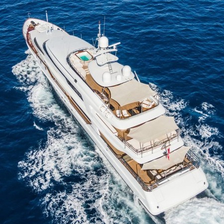 The Wellesley superyacht aerial view