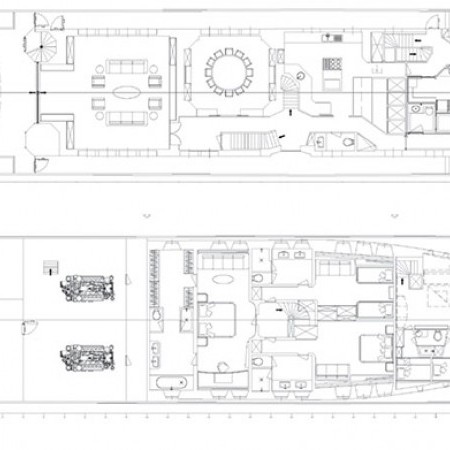 The Wellesley yacht deck plan layout