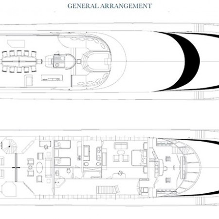 The Wellesley yacht deck plan layout