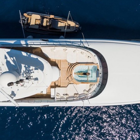 The Wellesley superyacht aerial view