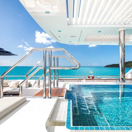 Titania yacht swimming pool