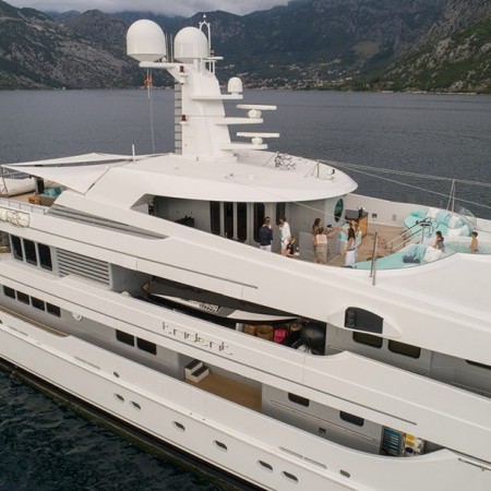 flybridge of the yacht