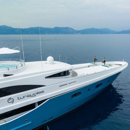 55m Turquoise superyacht charter
