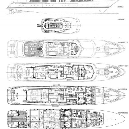 layout of Utopia yacht charter