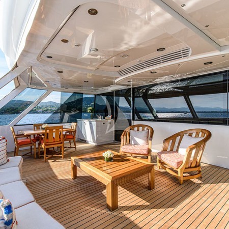 deck lounge area of Victoria del Mar