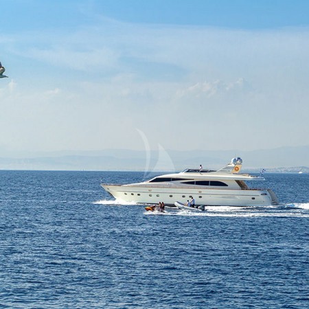 the yacht as seen from afar